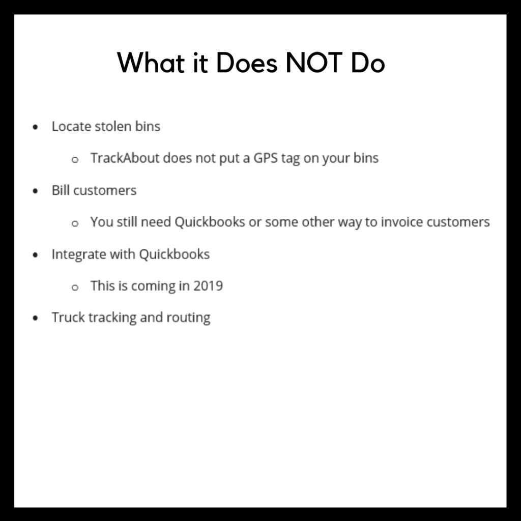 What it does not do updated