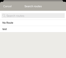 search routes