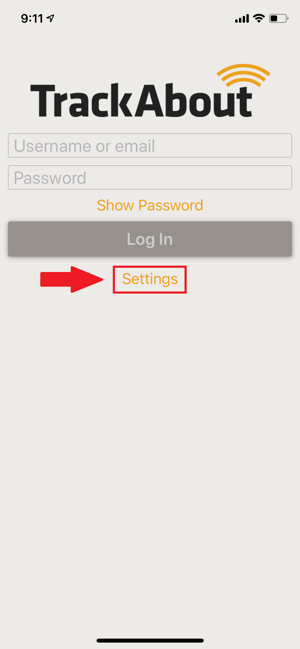 settings login